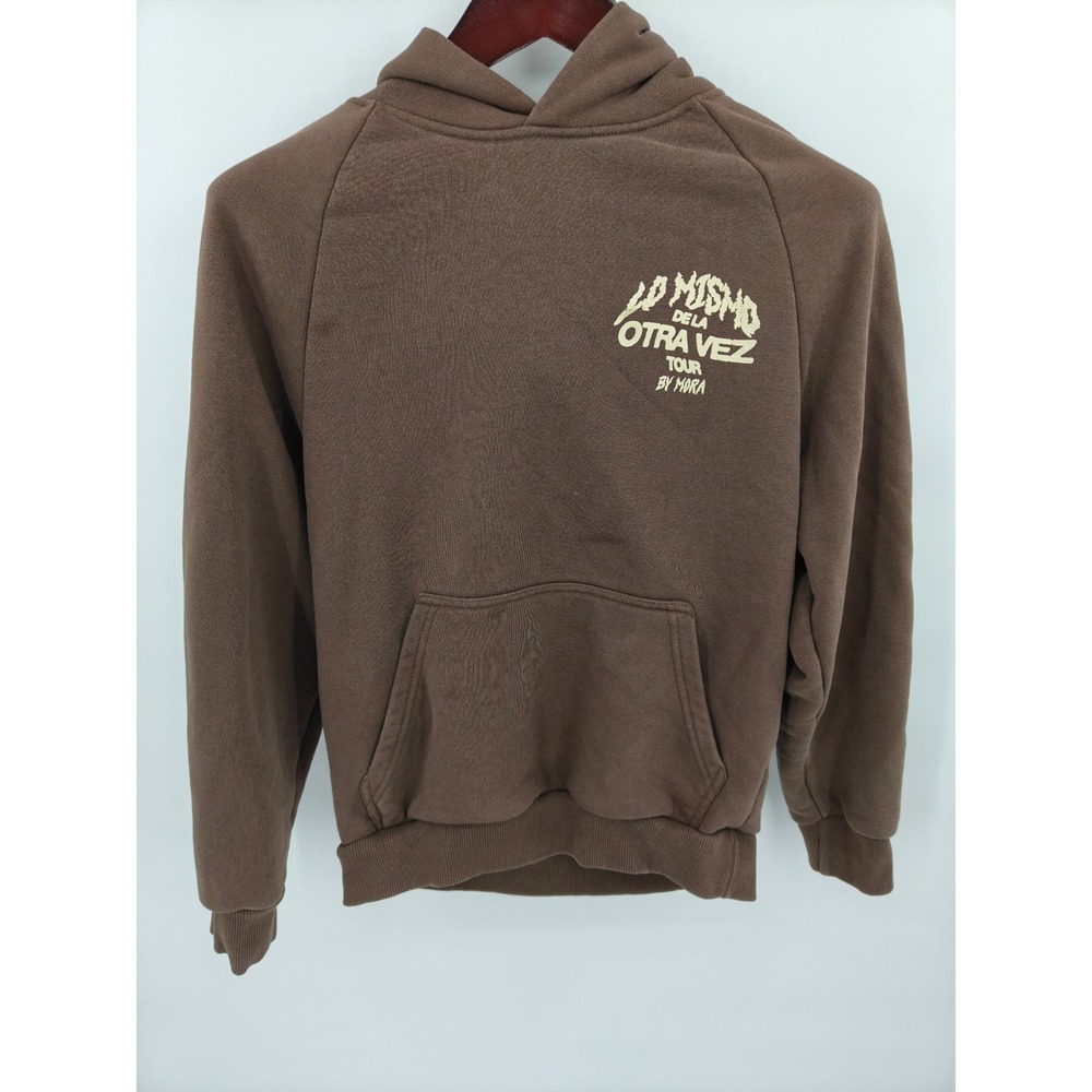 Mora Lo Mismo De La Otra Vez Tour Hoodie Brown Mens Size Medium Graphic Concert